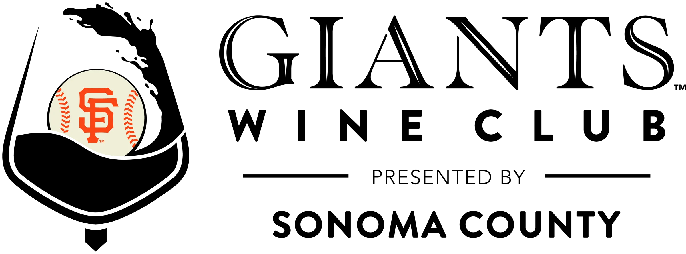 Giants Wine Club, Presented by Sonoma County logo