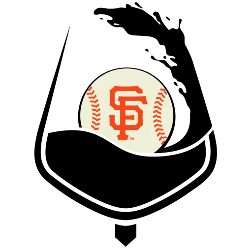 SF Giants wine glass logo